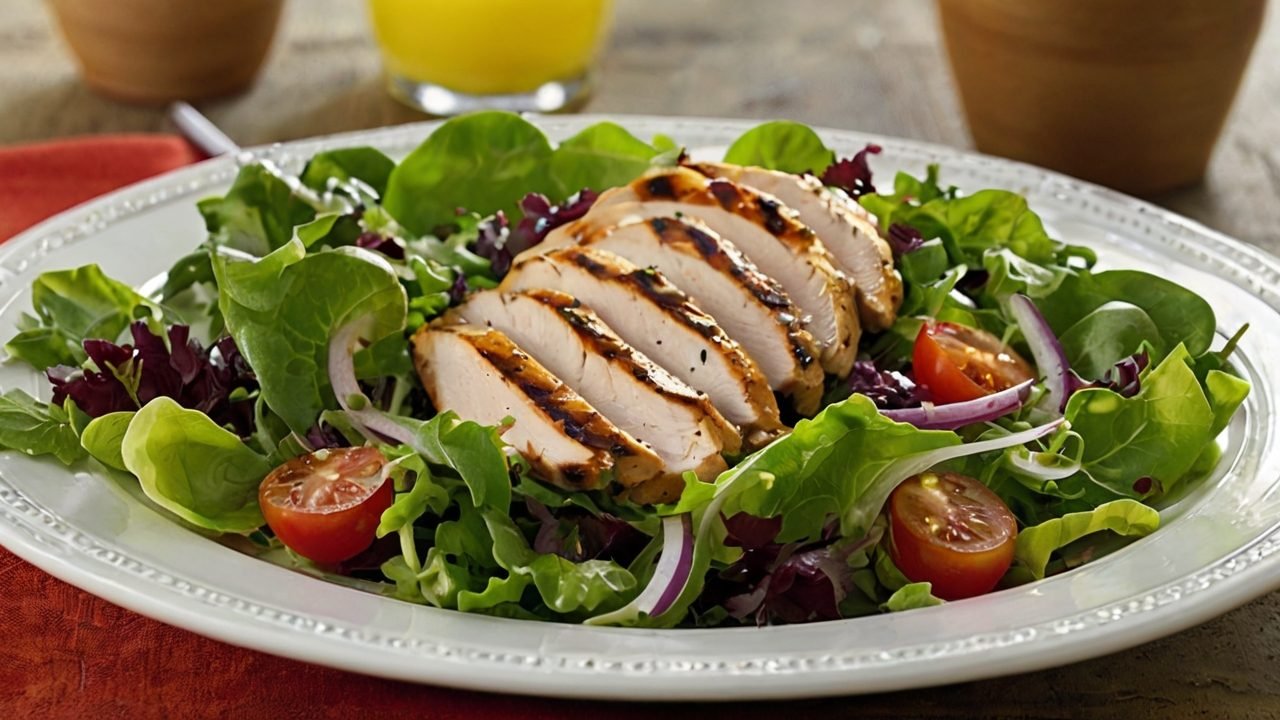 Mixed Greens Salad with Grilled Chicken